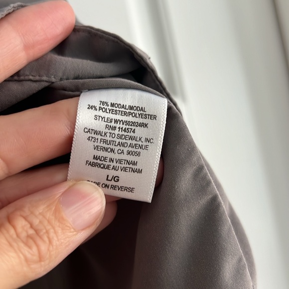 RO&DE Anthropologie Gray Sleeveless Top Sleeveless Womens large - Picture 3 of 6